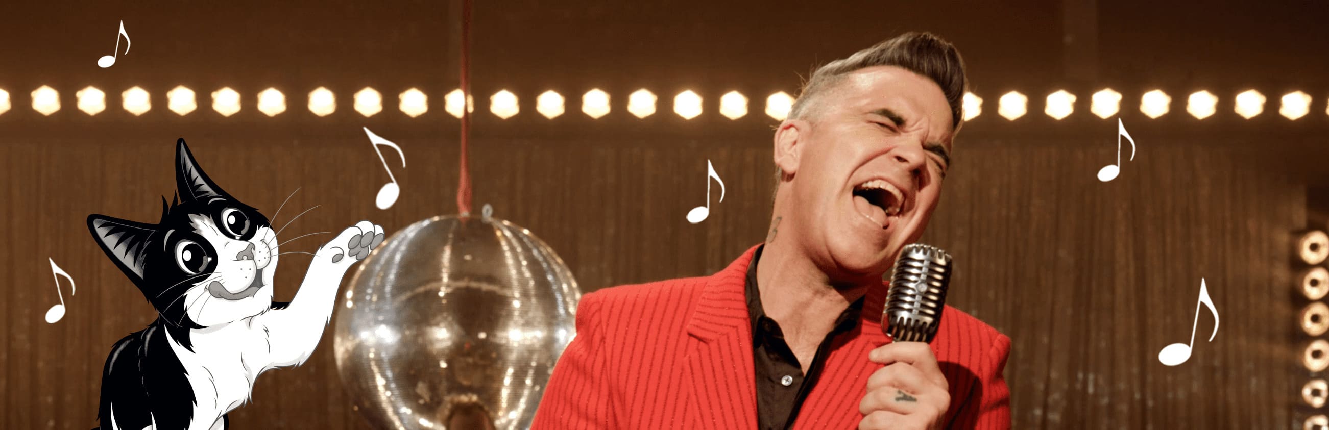 Robbie og Latz på scenen 