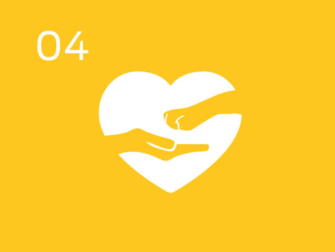 Infografisk kjæledyrpote inne i et hjerte