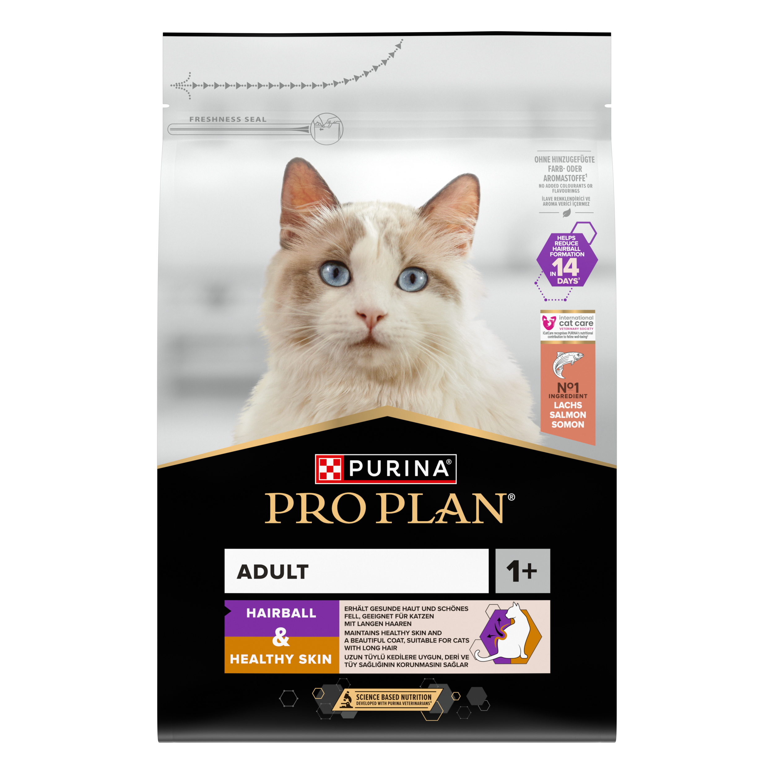 PURINA PRO PLAN  Adult 1+ Hairball & Healthy Skin Rik på laks