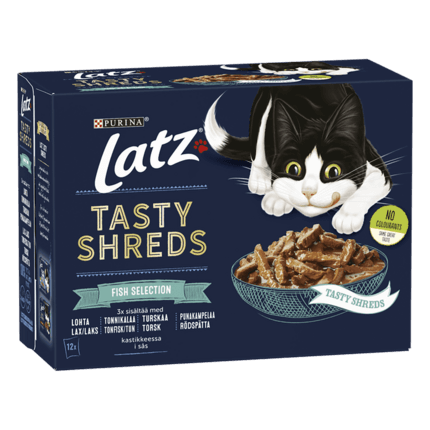 Latz® Tasty Shreds Fish Selection i sås