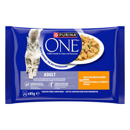PURINA ONE ADULT Mini Filets i saus med Kylling og Grønne bønner