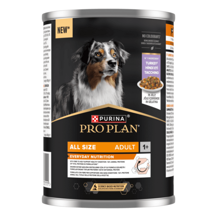 PURINA® PRO PLAN® All size Adult  Rik på Kalkun i Gelé (Våtfôr)
