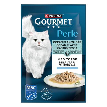 GOURMET® Perle Ocean Flakes i saus Torsk
