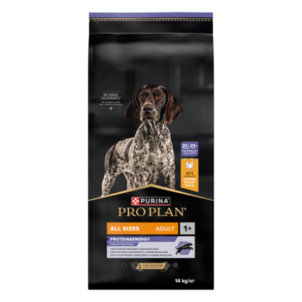 PURINA PRO PLAN® All Sizes Adult Dog Protein & Energy Rik på kylling