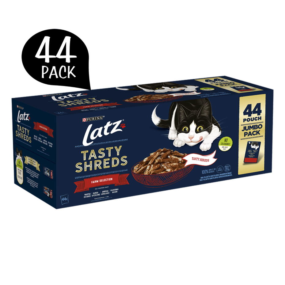 Latz® Tasty Shreds Farm Selection i sås