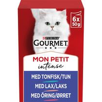 GOURMET® Mon Petit Intense Fish Variety med Tunfisk, Laks & Ørret