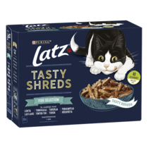 Latz® Tasty Shreds Fish Selection i sås