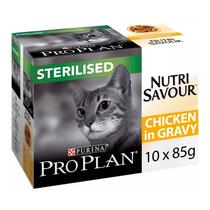 PRO PLAN® STERILISED NUTRISAVOUR møre biter med Kylling i saus