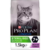PRO PLAN® STERILISED Senior 7+ med LONGEVIS® Rik på Kalkun