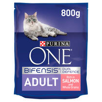 PURINA ONE® Adult Katt, Rik på Laks og Helkorn