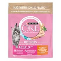 PURINA ONE® Kitten/Junior 6–12 måneder, Rik på Kylling med Fullkorn