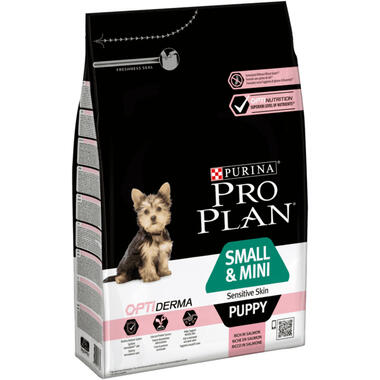 PRO PLAN® Small & Mini Puppy Sensitive Skin Rik på Laks