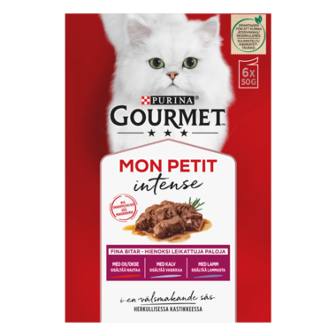 GOURMET® Mon Petit Intense Meaty Variety med Okse, Kalv & Lam