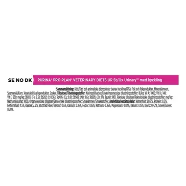 PRO PLAN® VETERINARY DIETS Feline UR St/Ox Urinary med Kylling (Tørrfôr)