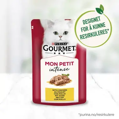 GOURMET® Mon Petit Intense Fish Variety med Tunfisk, Laks & Ørret