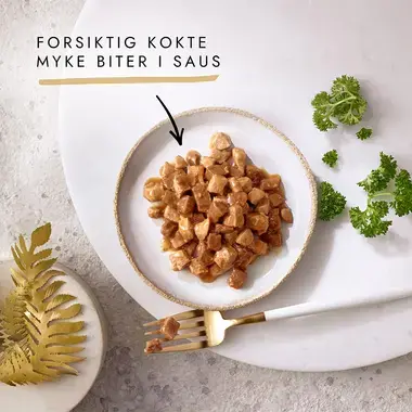 GOURMET® Gold Biter i saus med Okse