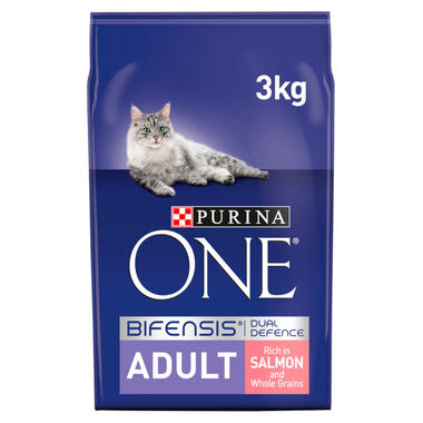 PURINA ONE® Adult Katt, Rik på Laks og Helkorn
