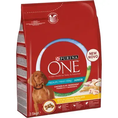 PURINA ONE® Medium/Maxi Dog Junior med Kylling