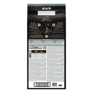 Large athletic sensitive digestion back of pack