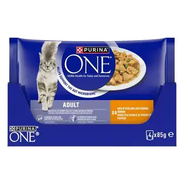 PURINA ONE ADULT Mini Filets i saus med Kylling og Grønne bønner