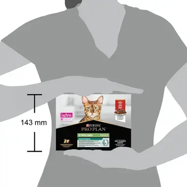PURINA® PRO PLAN® Adult STERILISED MAINTENANCE med okse i saus