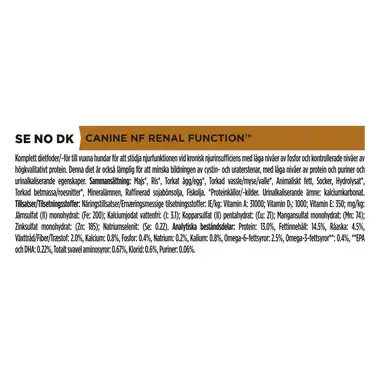 PRO PLAN® VETERINARY DIETS Canine NF Renal Function (Tørrfôr)