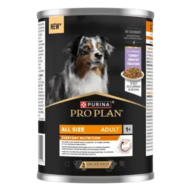PURINA® PRO PLAN® All size Adult  Rik på Kalkun i Gelé (Våtfôr)