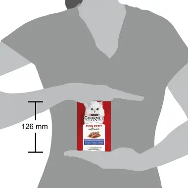GOURMET® Mon Petit Intense Fish Variety med Tunfisk, Laks & Ørret