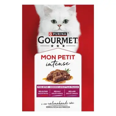 GOURMET® Mon Petit Intense Meaty Variety med Okse, Kalv & Lam