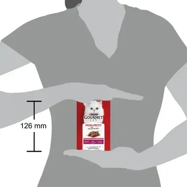 GOURMET® Mon Petit Intense Meaty Variety med Okse, Kalv & Lam