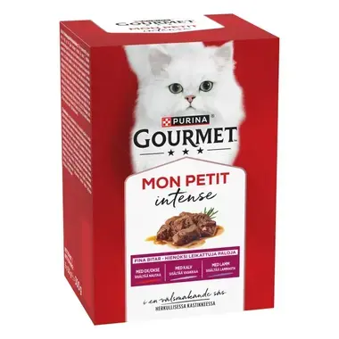 GOURMET® Mon Petit Intense Meaty Variety med Okse, Kalv & Lam