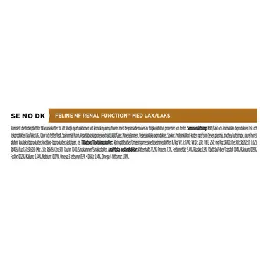 PRO PLAN® VETERINARY DIETS Feline NF Renal Function Advanced Care med Lax (Våtfôr)