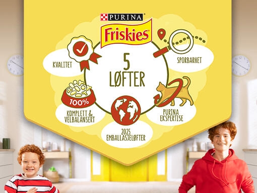 Friskies 5 løfter